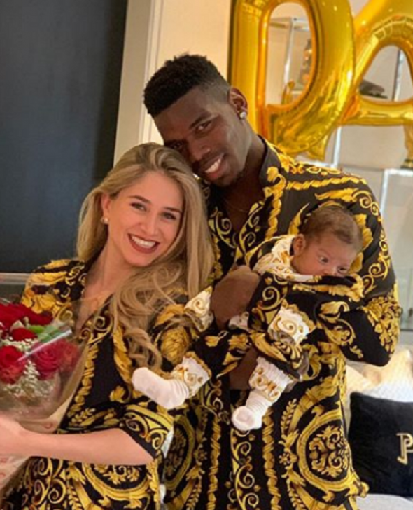 Moment amuzant cu mijlocașul celor de la Manchester United, Paul Pogba și soția sa