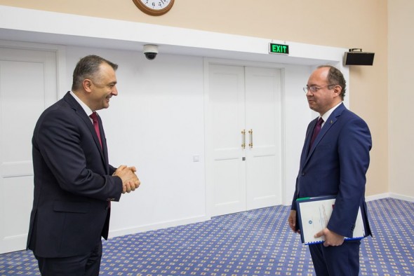Prim-ministrul Chicu a avut discuții cu E.S. Bogdan Aurescu, Ministrul Afacerilor Externe al României