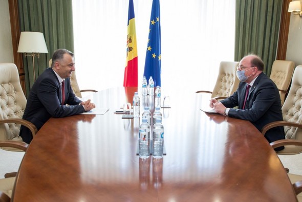 Prim-ministrul Ion Chicu a avut o întâlnire cu E.S. Oleg Vasnețov, Ambasadorul Federației Ruse