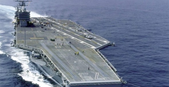 Reîncep tensiunile SUA-Iran. Iranienii au trimis o replică de portavion american în strâmtoarea Ormuz