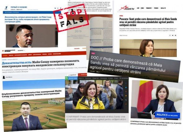 STOP FALS: Maia Sandu vrea să le vândă străinilor pământurile moldovenești