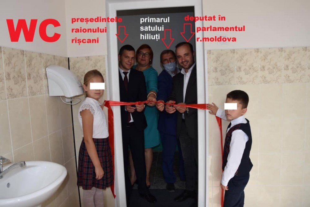Au găsit „ȚAPUL ISPĂȘITOR”. Doar o persoană va fi sancționată în urma WC-ului inaugurat la Hiliuți