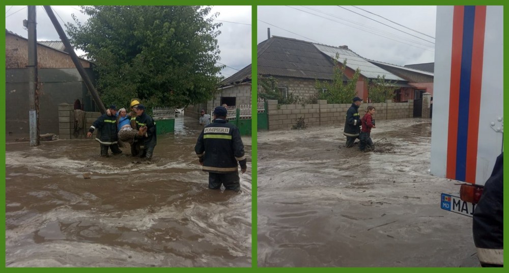 FOTO // Poduri deteriorate și mai multe gospodării inundate în Cimișlia, Comrat și Leova