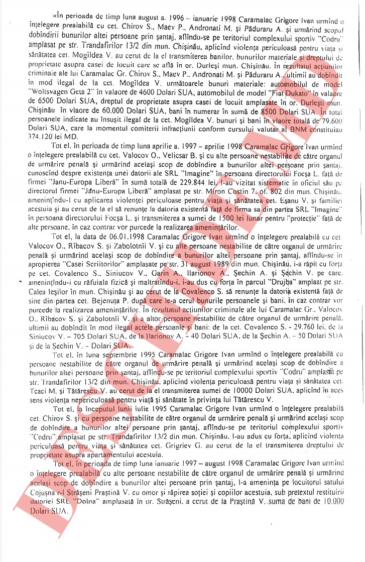 FLASH (DOC) // După Platon și Filat a venit timpul lui Carmalac alias „Bulgaru”. A fost clasat dosarul și eliberat de toate păcatele anilor 90