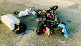 FOTO // Accident GRAV pe traseul Ratuș-Telenești: Doi motocicliști au ajuns la spital