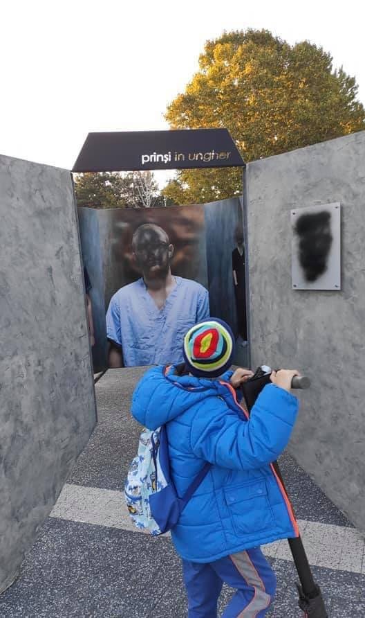 FOTO // REVOLTĂTOR! A fost VANDALIZATĂ expoziția „Prinși în Ungher” din parcul Valea Trandafirilor