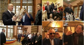 FOTO // Ce CADOURI a primit Igor Dodon în cei patru ani de mandat: ochelari cu ramă de aur, câini, ovine și altele