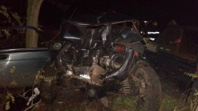 Accident FATAL la Leova. Șoferul a decedat pe loc după ce s-a tamponat cu automobilul într-un copac
