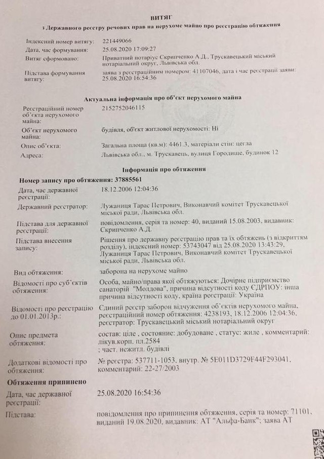 (DOC) Sanatoriul „Moldova” din Truscaveț: Legăturile cu politicieni din Republica Moldova, spălătorie de bani, interese ascunse