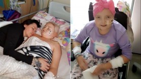 FOTO // O mamă susține că a „mirosit” faptul că fetița ei are cancer