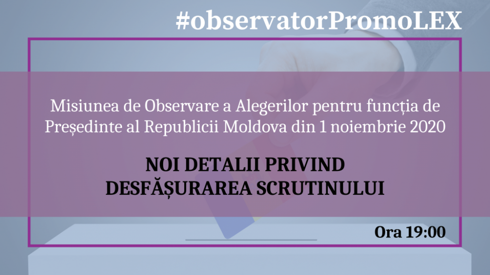 Aproximativ 450 de incidente au fost raportate de către observatorii Promo-LEX