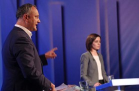 Igor Dodon a felicita-o pe Maia Sandu pentru victoria din primul tur și o invită la dezbateri electorale