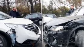 Accident matinal pe Strada Albișoara recent reparată. Trei automobile avariate GRAV în urma impactului