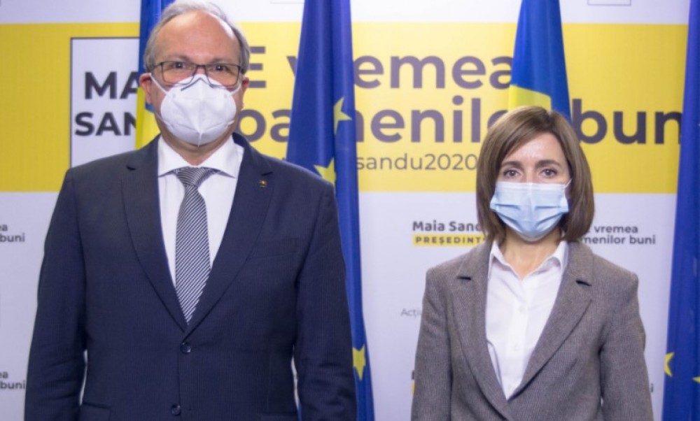 Maia Sandu a avut o întrevedere cu Ambasadorul României în Republica Moldova, Daniel Ioniță