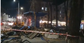 FLASH // „Oribila gheretă” de pe Bulevardul Ștefan cel Mare a fost DEMOLATĂ. Imagini video de la fața locului