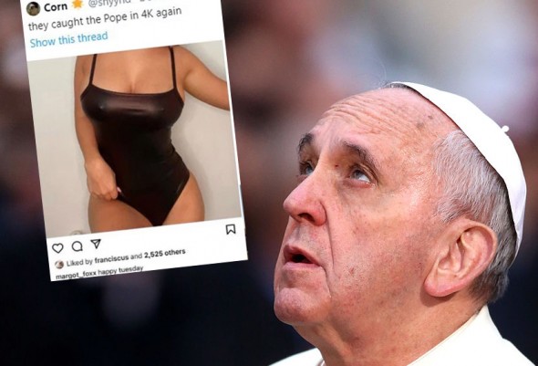 Contul de Instagram al Papei Francisc recidivează: a dat "Like" ÎNCĂ unui model în costum de baie