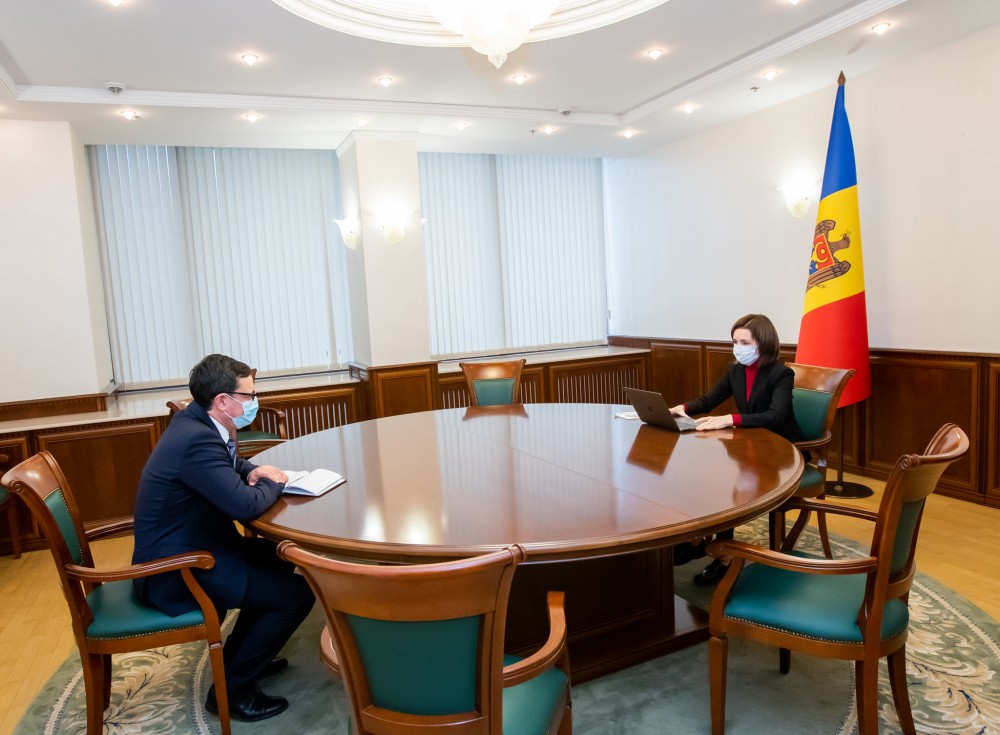 Maia Sandu a avut o întâlnire cu Guvernatorul BNM, Octavian Armașu. Ce au discutat cei doi