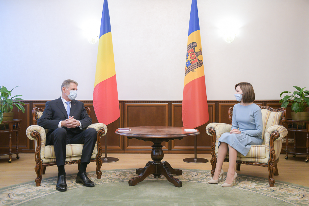 Maia Sandu, după întrevederea cu Klaus Iohannis: De astăzi, R. Moldova și România reintră într-o interacțiune firească, frățească și de suflet