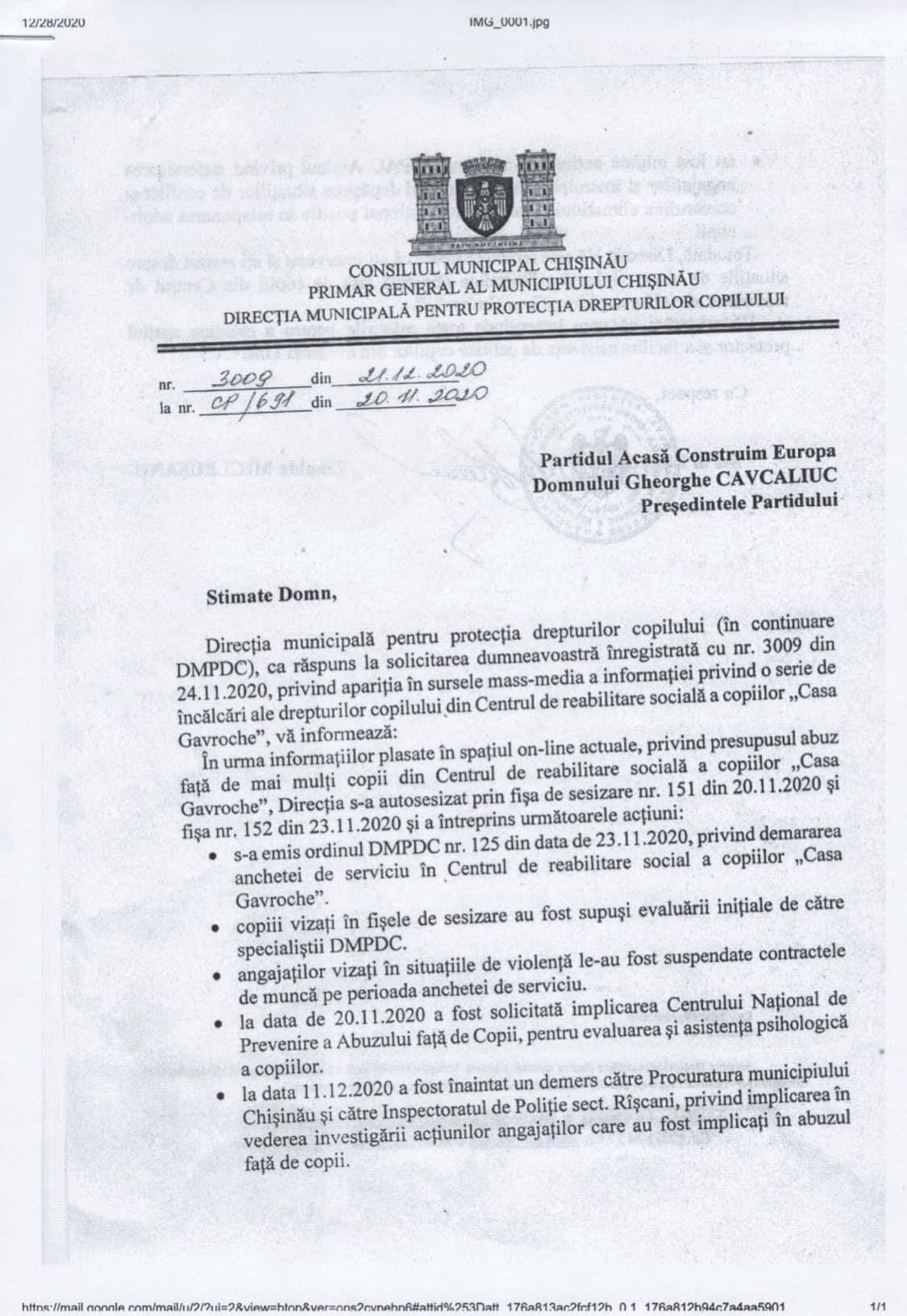 A REUȘIT! Demersurile lui Cavcaliuc vor stopa abuzurile asupra copiilor de la o școală internat