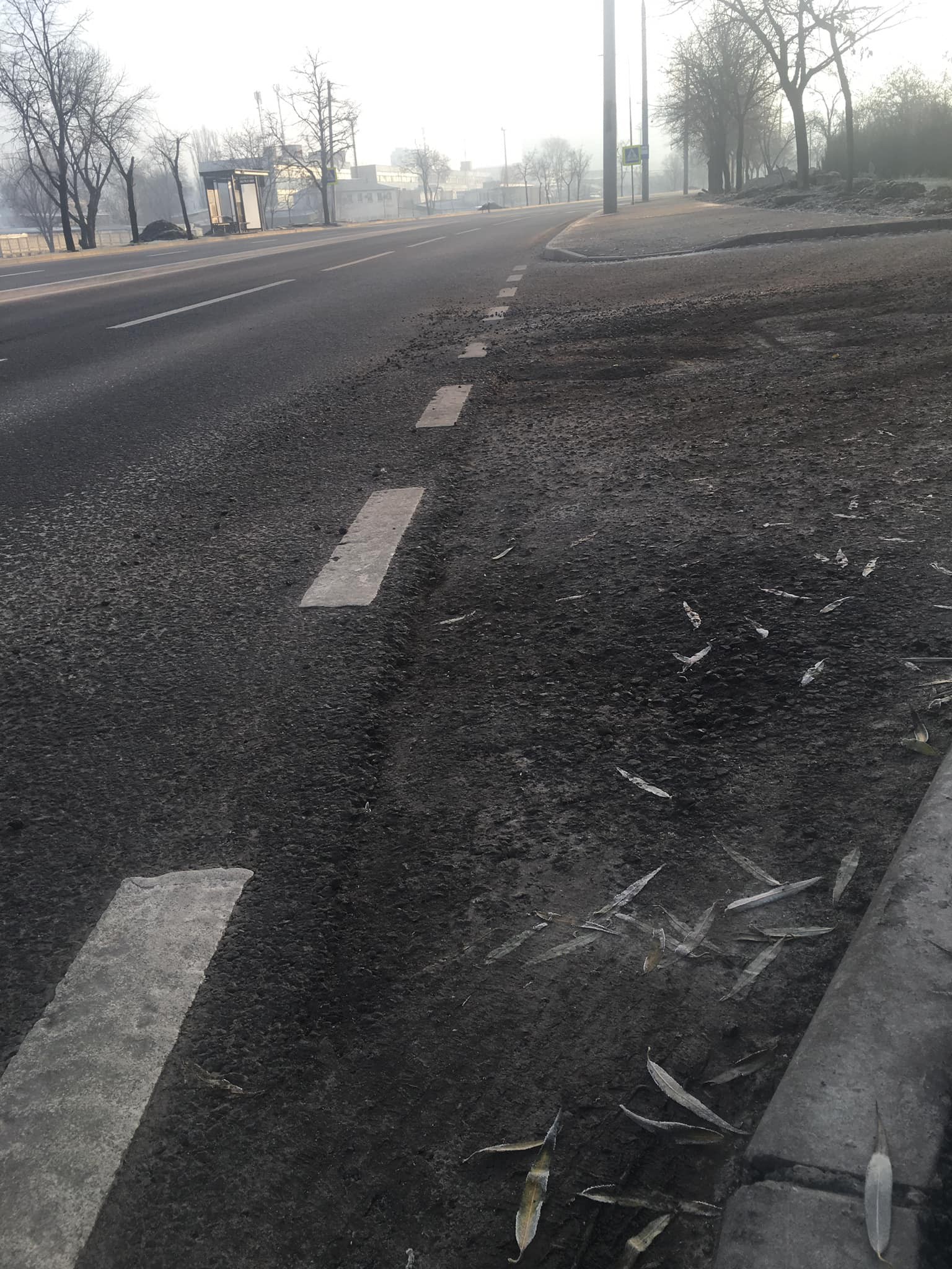 FOTO // Ilian Cașu: Reparația de 6 milioane euro a străzii Albișoara nu a rezistat la ploi