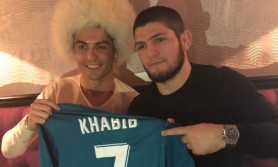 Khabib Nurmagomedov și Cristiano Ronaldo, surprinși în timpul unui apel video: "Ar forma o echipă redutabilă"