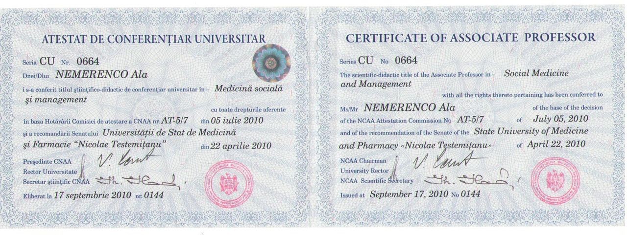 Ala Nemerenco pune capăt speculațiilor privind diploma sa de master. Iată cum a obținut-o
