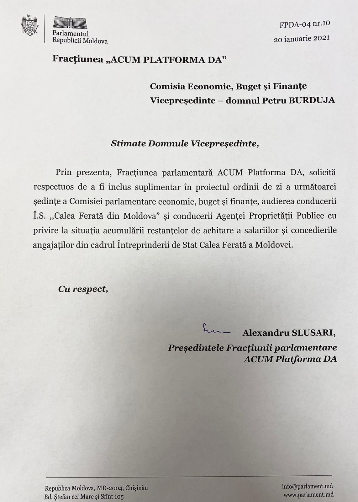(DOC) Platforma DA bate ALARMA: Suspiciuni privind falimentarea intenționată a ÎS Calea Ferată