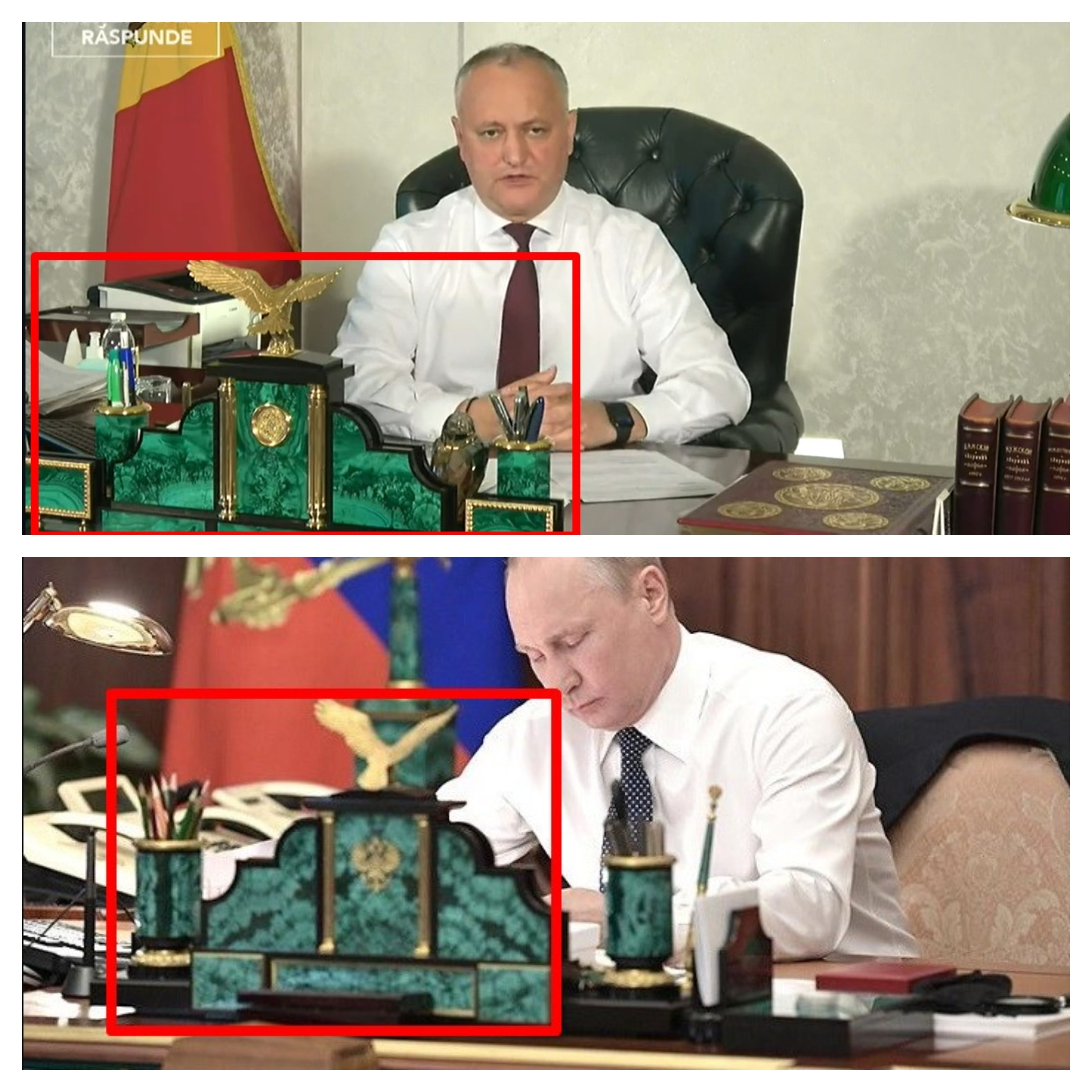 FOTO // Unde-i setul „ca la Putin” de 100 000 de lei al lui Dodon. Ion Ceban l-a dat de gol