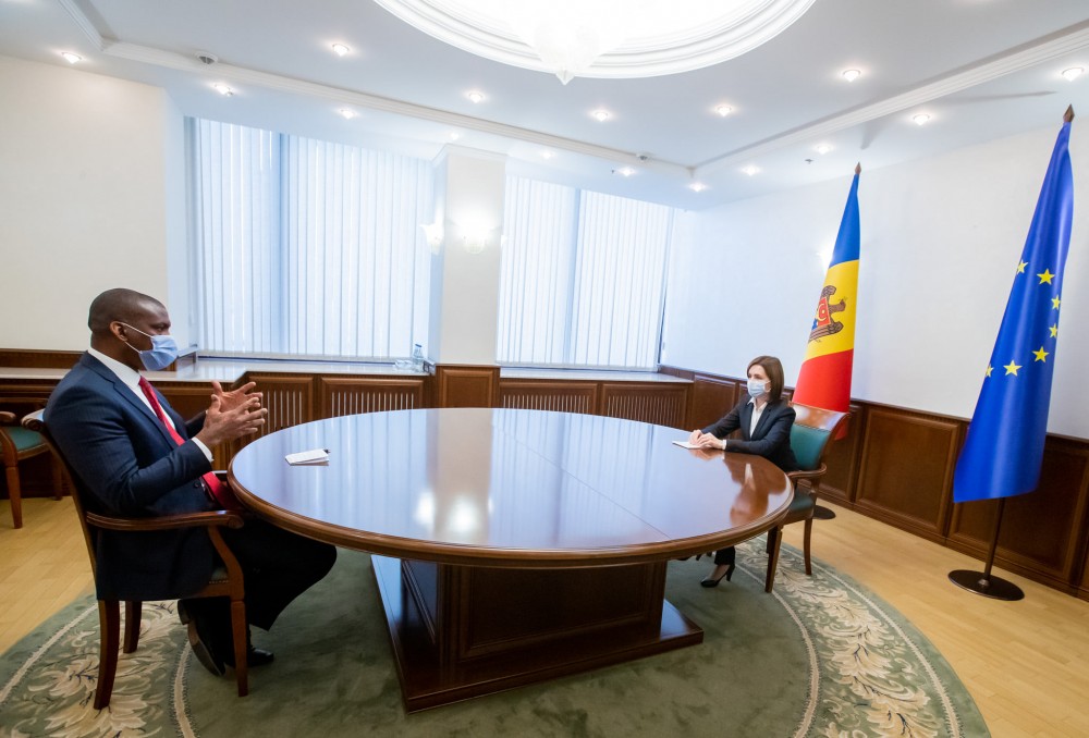 Maia Sandu a avut o întrevedere cu Ambasadorul SUA în Republica Moldova, Dereck J. Hogan