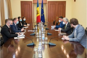 Premierul interimar Aureliu Ciocoi a avut o întrevedere cu reprezentantul OSCE, Thomas Mayr-Harting