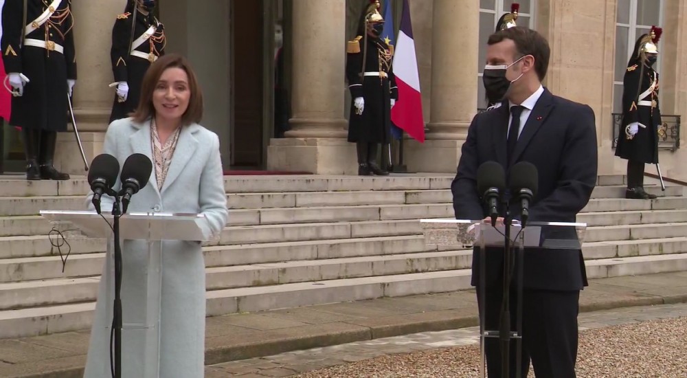 LIVE // Declarații de presă susținute de Maia Sandu și președintele Republicii Franceze, Emmanuel Macron