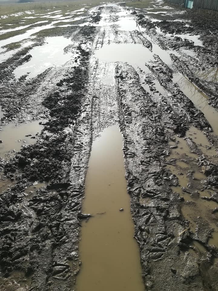 FOTO // REVOLTĂTOR! Cum arată în secolul XXI strada principală dintr-un sat din Raionul Glodeni