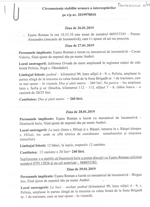 DOC // Dovezi cum s-ar fi furat de la CFM. Deputat PAS: 325 tone de motorină doar de la o singură locomotivă în 2018