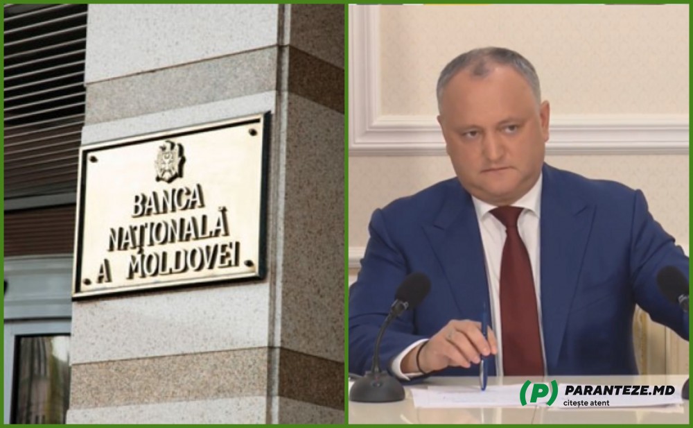 BNM îi răspunde lui Igor Dodon: Orice împrumut de la BNM ar duce la sărăcirea populației