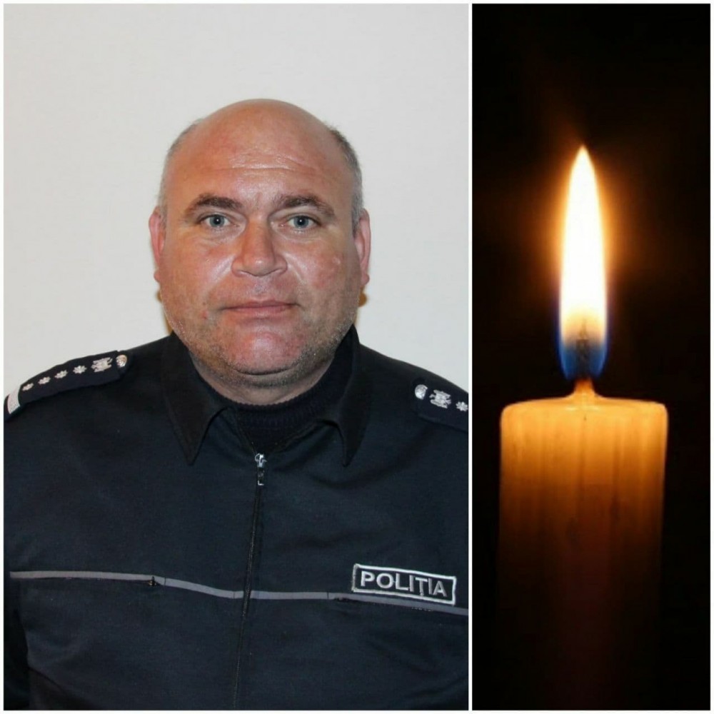 TRIST // Un polițist, tată a cinci copii, a murit