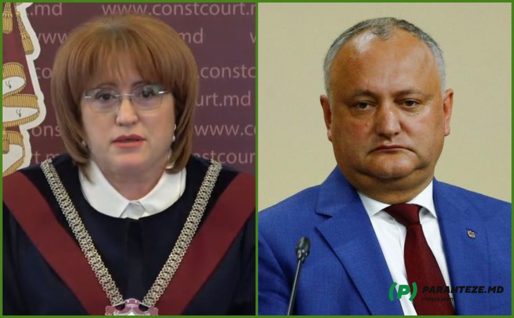 Reacția Curții Constituționale, după ce Dodon a anunțat că socialiștii vor solicita demisia a trei judecători ai Înaltei Curți
