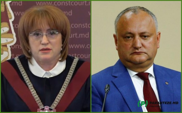 Reacția Curții Constituționale, după ce Dodon a anunțat că socialiștii vor solicita demisia a trei judecători ai Înaltei Curți
