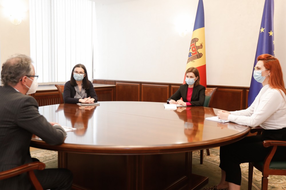 Maia Sandu a avut o întrevedere cu Claus Neukirch, șeful Misiunii OSCE în Republica Moldova