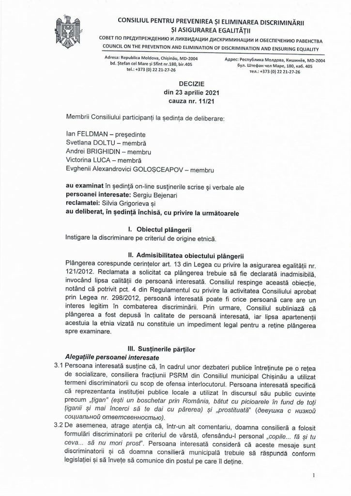 REVOLTĂTOR! O consilieră PSRM din CMC i-a numit pe români țigani. A fost somată să-și ceară scuze