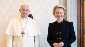 Șefa Comisiei Europene s-a întâlnit cu Papa Francisc, la Vatican