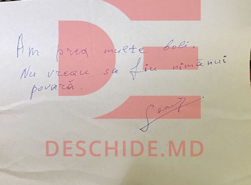 EXCLUSIV FOTO // Iurie Sadovnic a lăsat un mesaj de adio. Ce a scris artistul înainte de a se împușca