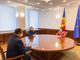 FOTO // Maia Sandu s-a întâlnit cu Ambasadorul UE în țara noastră