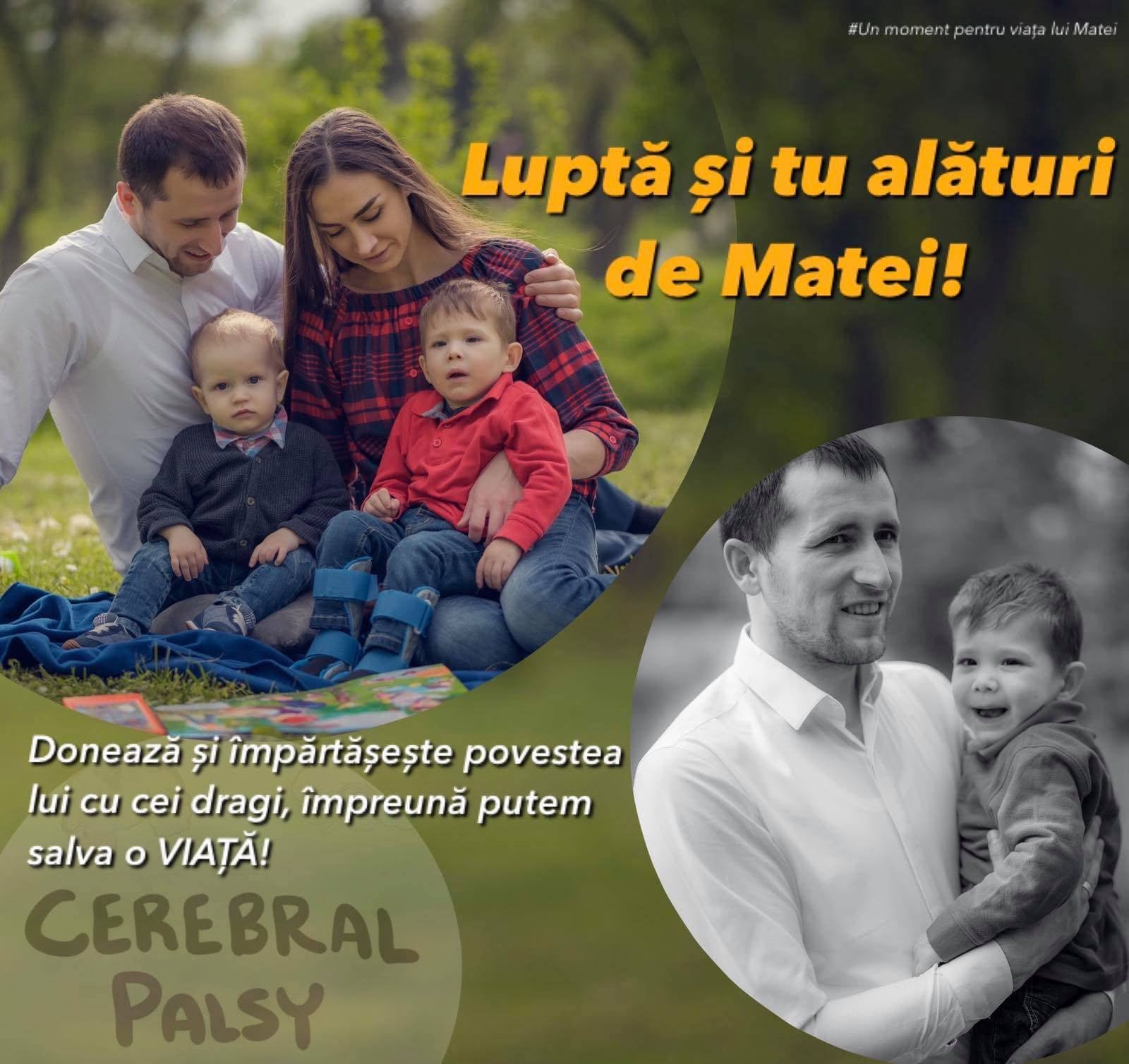 „Vă implorăm să ne ajutați să-l salvăm pe Matei!”. Șansa la viitor a unui băiețel din Chișinău costă 150.000 de dolari