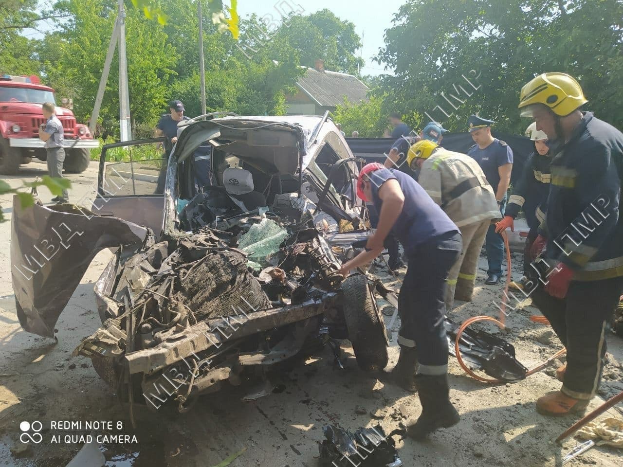 FOTO/VIDEO +18: Accident TERIBIL la Bender. Un șofer a murit după ce mașina sa a fost strivită de un Kamaz