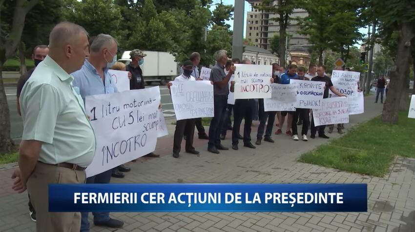 FOTO/VIDEO: Cine sunt agricultorii care au protestat la președinție. Vicepreședinte socialist și un șef de direcție, prezenți la manifestație