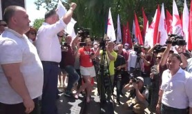 LIVE // Acțiune de protest organizată de Blocul electoral al Comuniștilor și Socialiștilor în fața sediului Curții Supreme de Justiție