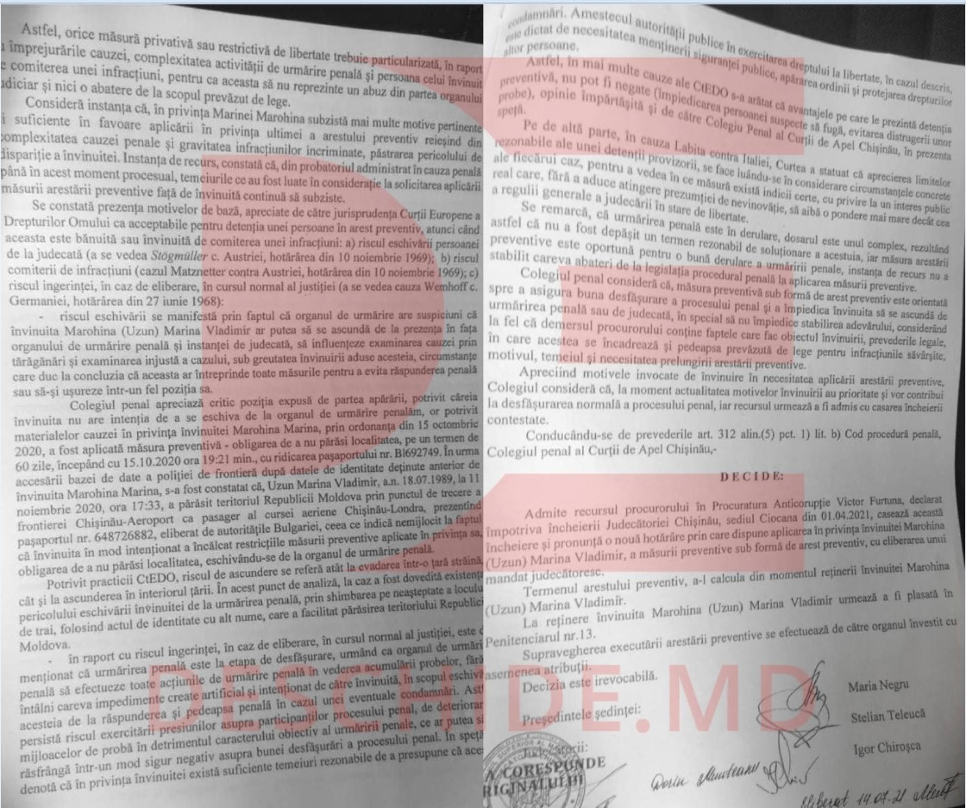 Stoianoglo nu cunoaște cum a fost scăpată verișoara lui Platon din Moldova