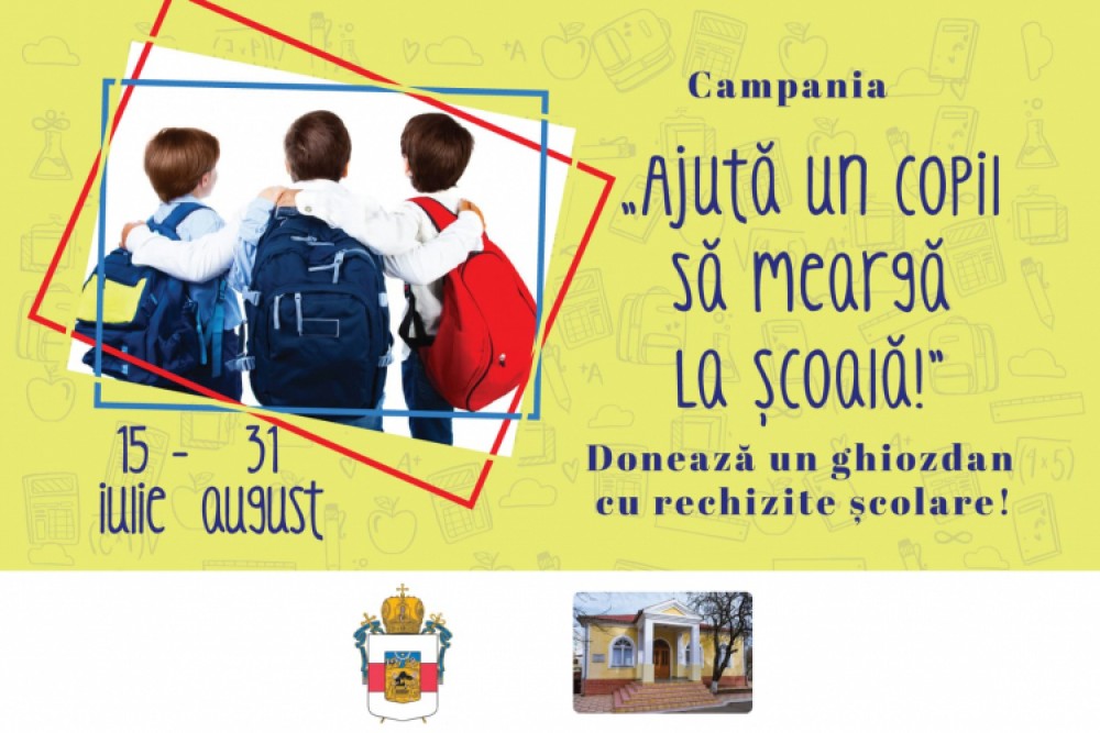 „Ajută un copil să meargă la școală!” - Mitropolia Moldovei adună rechizite școlare pentru copii