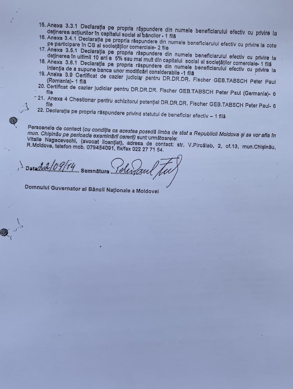 DOC // Ex-ministrul Justiției și tatăl său au fost reprezentanții unei companii implicată în jaful bancar