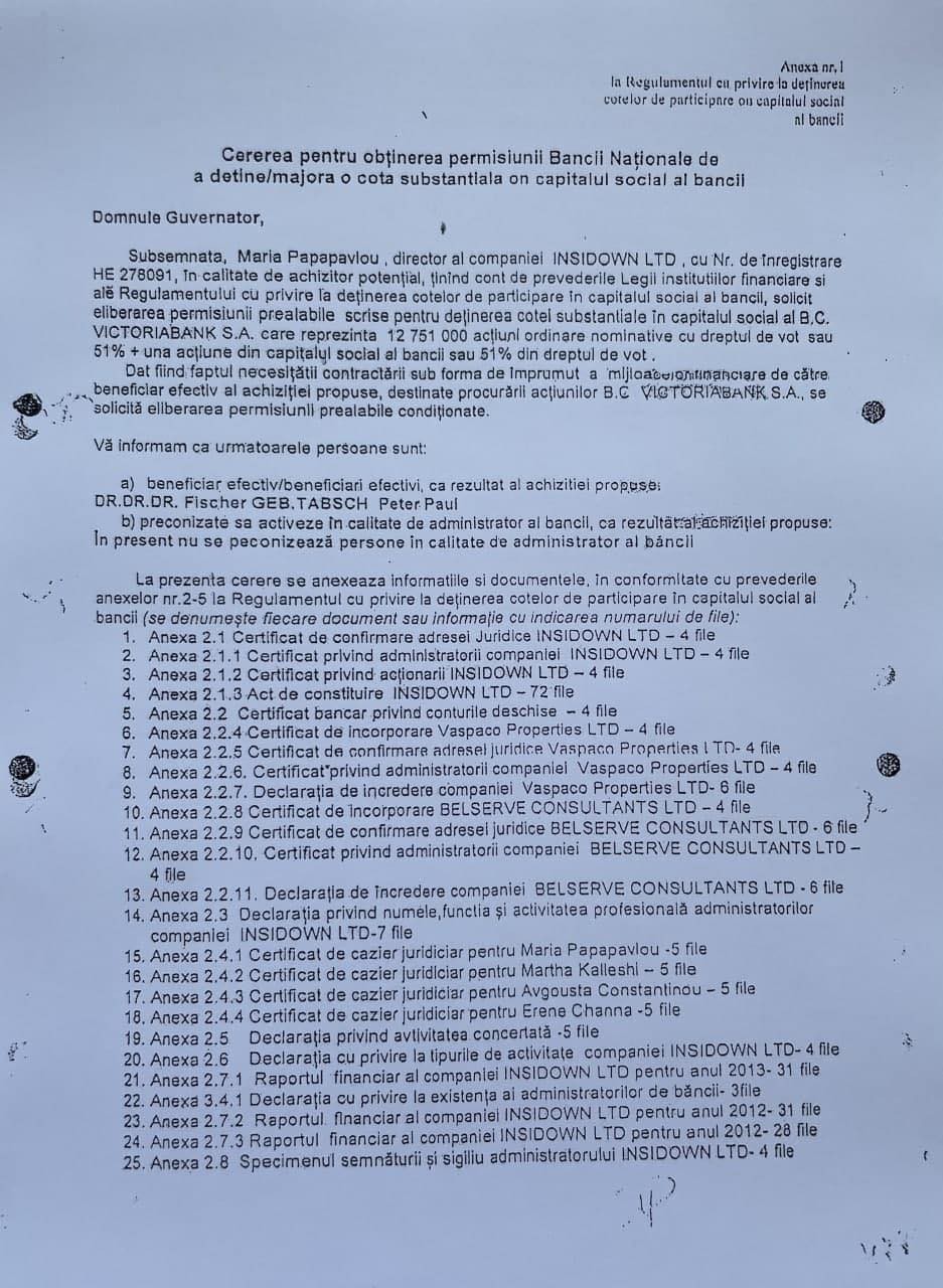 DOC // Ex-ministrul Justiției și tatăl său au fost reprezentanții unei companii implicată în jaful bancar